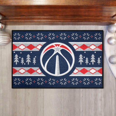 Washington Wizards Holiday Sweater Starter Mat Accent Rug - 19in. x 30in.