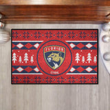 Florida Panthers Holiday Sweater Starter Mat Accent Rug - 19in. x 30in.