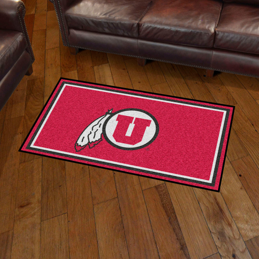 Utah Utes 3ft. x 5ft. Plush Area Rug
