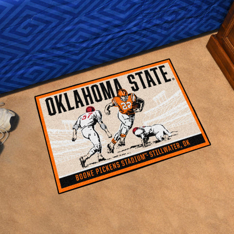 Oklahoma State Cowboys Starter Mat Accent Rug - 19in. x 30in. Ticket Stub Starter Mat