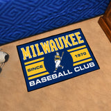 Milwaukee Brewers Starter Mat Accent Rug - 19in. x 30in.