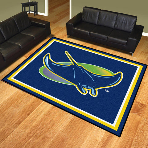 Tampa Bay Rays 8ft. x 10 ft. Plush Area Rug