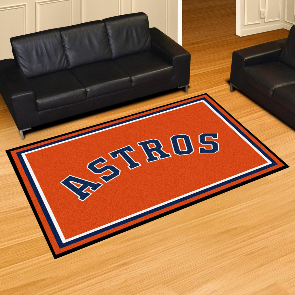 Houston Astros 5ft. x 8 ft. Plush Area Rug