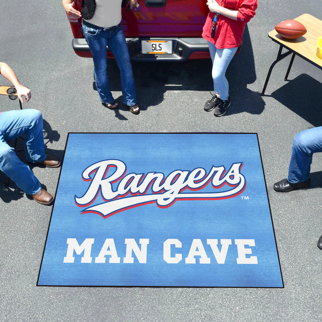 Texas Rangers Man Cave Tailgater Rug - 5ft. x 6ft.