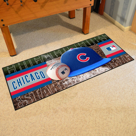 Chicago Cubs Baseball Runner Rug - 30in. x 72in.