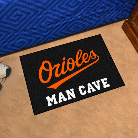 Baltimore Orioles Man Cave Starter Mat Accent Rug - 19in. x 30in. "Orioles" Logo