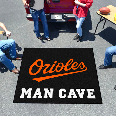 Baltimore Orioles Man Cave Tailgater Rug - 5ft. x 6ft. "Orioles" Logo