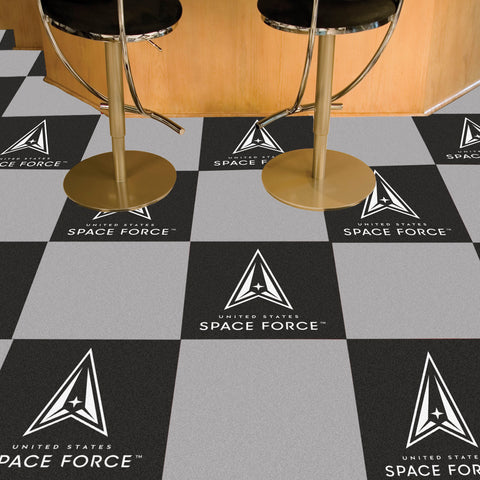 U.S. Space Force Team Carpet Tiles - 45 Sq Ft.