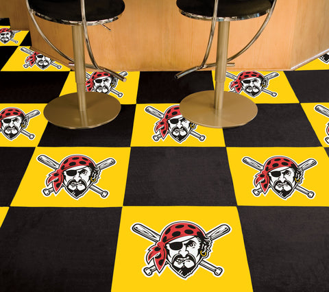 Pittsburgh Pirates Team Carpet Tiles - 45 Sq Ft.