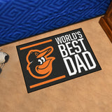 Baltimore Orioles Starter Mat Accent Rug - 19in. x 30in. World's Best Dad Starter Mat