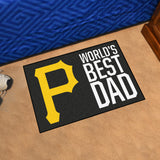 Pittsburgh Pirates Starter Mat Accent Rug - 19in. x 30in. World's Best Dad Starter Mat