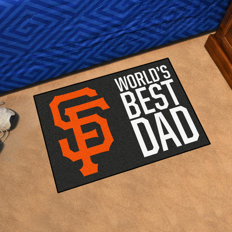 San Francisco Giants Starter Mat Accent Rug - 19in. x 30in. World's Best Dad Starter Mat