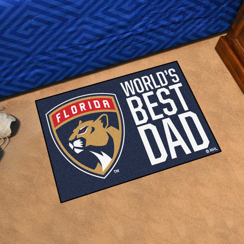 Florida Panthers Starter Mat Accent Rug - 19in. x 30in. World's Best Dad Starter Mat