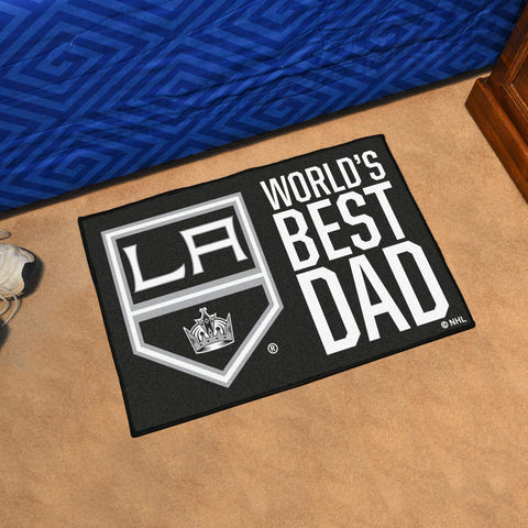 Los Angeles Kings Starter Mat Accent Rug - 19in. x 30in. World's Best Dad Starter Mat