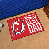 New Jersey Devils Starter Mat Accent Rug - 19in. x 30in. World's Best Dad Starter Mat