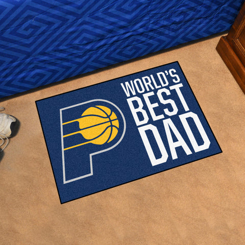 Indiana Pacers Starter Mat Accent Rug - 19in. x 30in. World's Best Dad Starter Mat