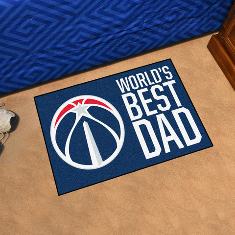 Washington Wizards Starter Mat Accent Rug - 19in. x 30in. World's Best Dad Starter Mat