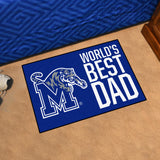 Memphis Tigers Starter Mat Accent Rug - 19in. x 30in. World's Best Dad Starter Mat