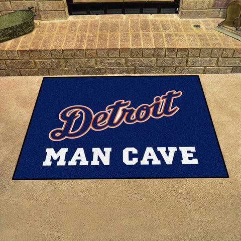 Detroit Tigers Man Cave All-Star Rug - 34 in. x 42.5 in.