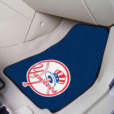New York Yankees Front Carpet Car Mat Set - 2 Pieces