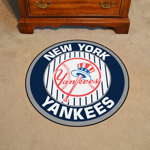 New York Yankees Roundel Rug - 27in. Diameter