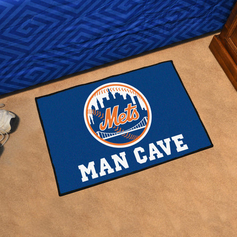 New York Mets Man Cave Starter Mat Accent Rug - 19in. x 30in.