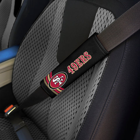 San Francisco 49ers Team Color Rally Seatbelt Pad - 2 Pieces