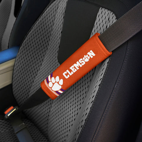 Clemson Tigers Team Color Rally Seatbelt Pad - 2 Pieces