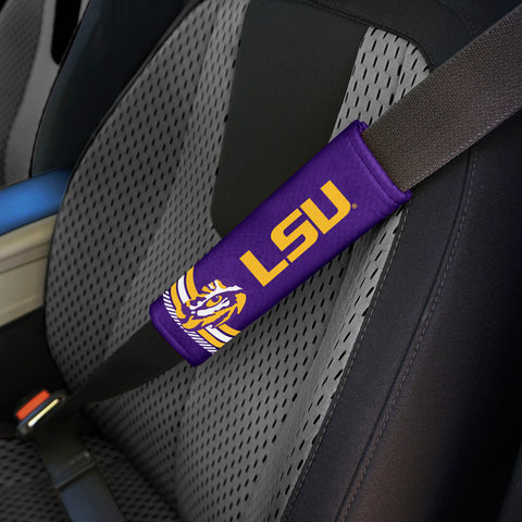 LSU Tigers Team Color Rally Seatbelt Pad - 2 Pieces
