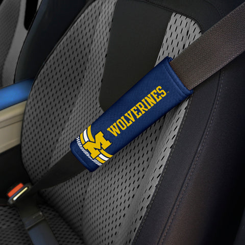 Michigan Wolverines Team Color Rally Seatbelt Pad - 2 Pieces