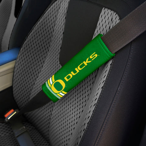 Oregon Ducks Team Color Rally Seatbelt Pad - 2 Pieces