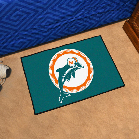 Miami Dolphins Starter Mat Accent Rug - 19in. x 30in., NFL Vintage