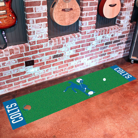 Indianapolis Colts Putting Green Mat - 1.5ft. x 6ft., NFL Vintage