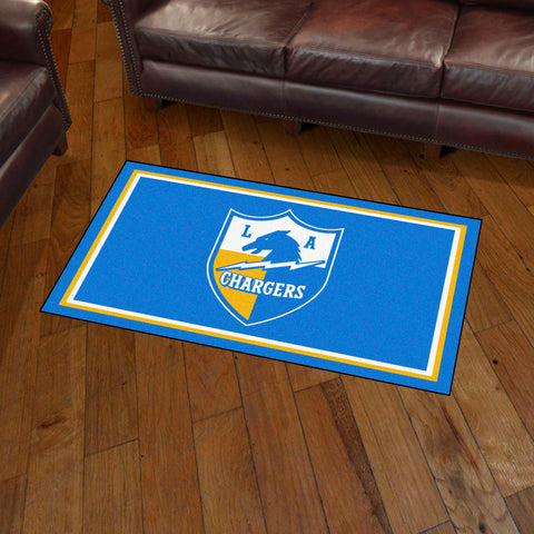 Los Angeles Chargers 3ft. x 5ft. Plush Area Rug, NFL Vintage