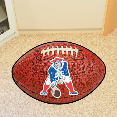 New England Patriots  Football Rug - 20.5in. x 32.5in., NFL Vintage