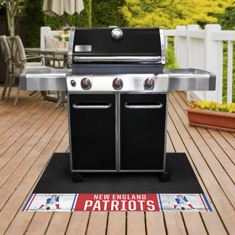 New England Patriots Vinyl Grill Mat - 26in. x 42in., NFL Vintage