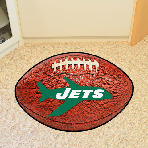 New York Jets  Football Rug - 20.5in. x 32.5in., NFL Vintage