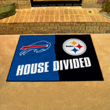 NFL House Divided - Bills / Steelers Rug 34 in. x 42.5 in.