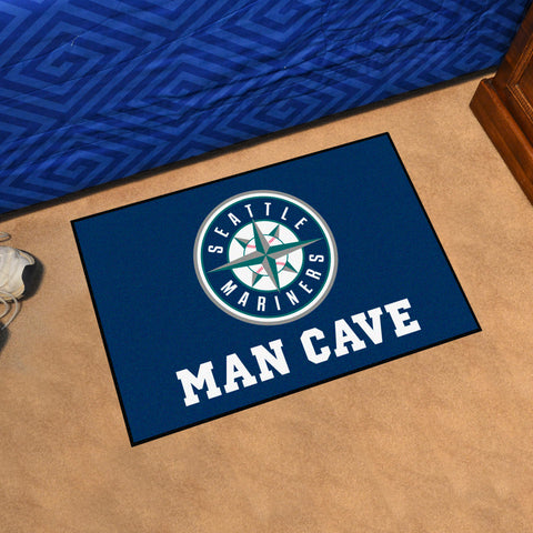 Seattle Mariners Man Cave Starter Mat Accent Rug - 19in. x 30in.