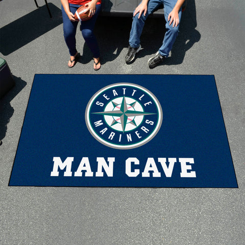Seattle Mariners Man Cave Ulti-Mat Rug - 5ft. x 8ft.