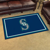 Seattle Mariners 4ft. x 6ft. Plush Area Rug