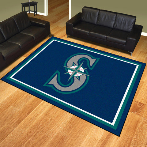 Seattle Mariners 8ft. x 10 ft. Plush Area Rug