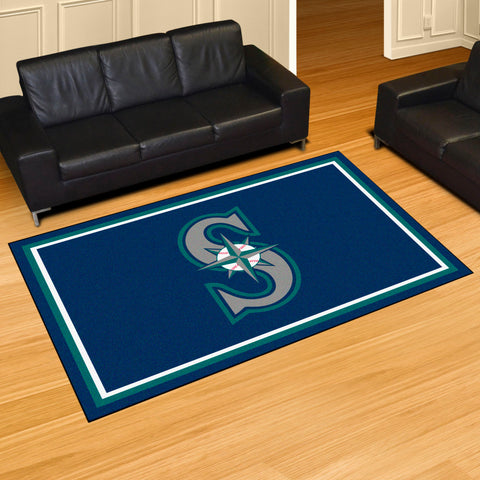 Seattle Mariners 5ft. x 8 ft. Plush Area Rug