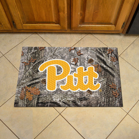 Pitt Panthers Rubber Scraper Door Mat Camo
