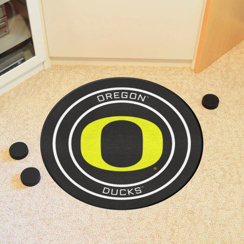 Oregon Ducks Hockey Puck Rug - 27in. Diameter