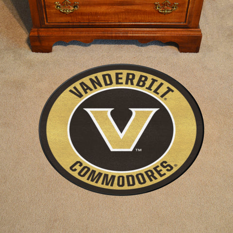 Vanderbilt Commodores Roundel Rug - 27in. Diameter