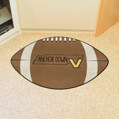 Vanderbilt Commodores  Football Rug - 20.5in. x 32.5in.