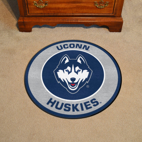 UConn Huskies Roundel Rug - 27in. Diameter