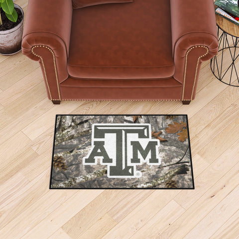 Texas A&M Aggies Camo Starter Mat Accent Rug - 19in. x 30in.
