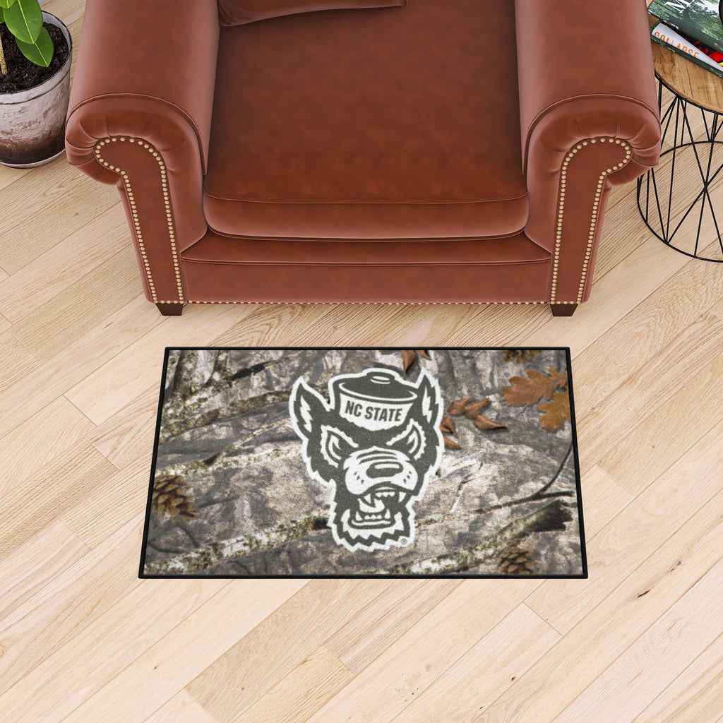 NC State Wolfpack Camo Starter Mat Accent Rug - 19in. x 30in.